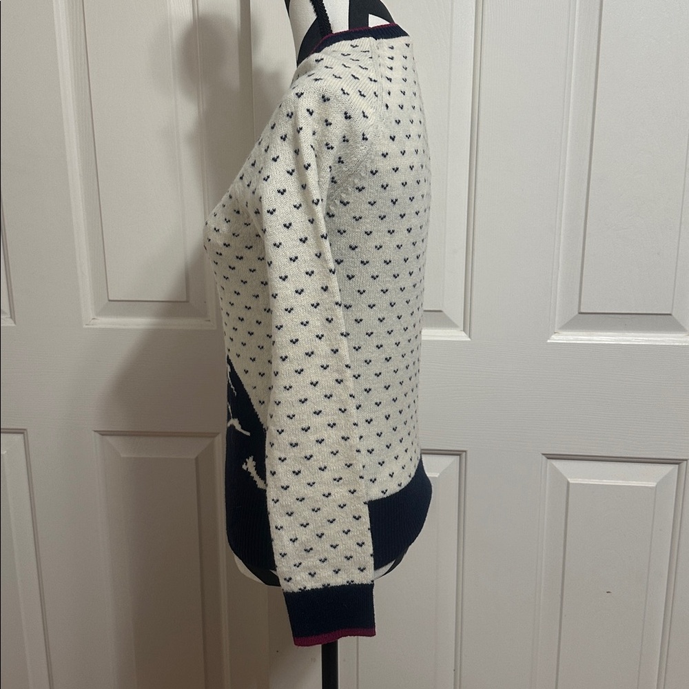 Brooks Brothers Cream and Navy Ski Sweater - Picture 2 of 5